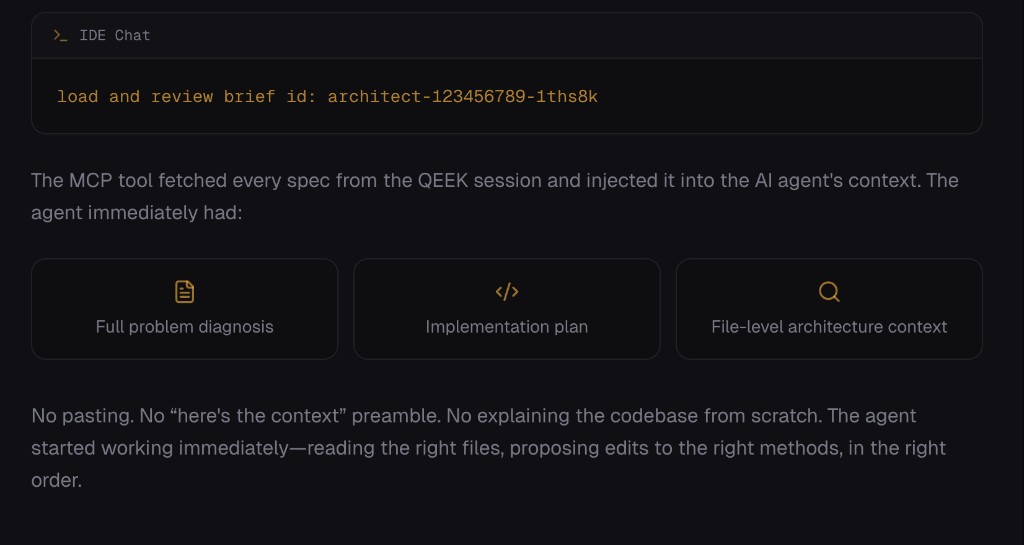 From Brief to Fix in One Session